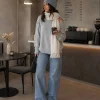 بافت زنانه وارداتی طوسی