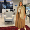 دامن پیلی دار کرپ مازاراتی شکلاتی