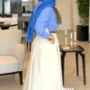 دامن پیلی دار مازاراتی استخوانی مدل اکسیر
