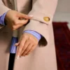 پالتو فوتر جناغی کرم