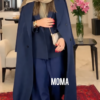 مانتو قد 130 سرمه ای میراندا