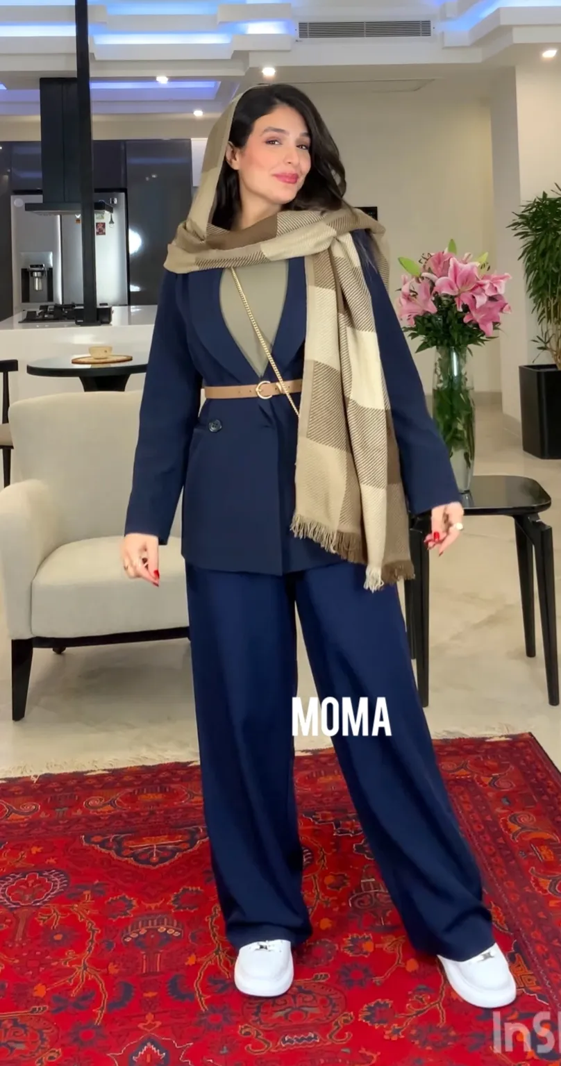 coat kelasik sormei مانتو کتی کوتاه سرمه ای