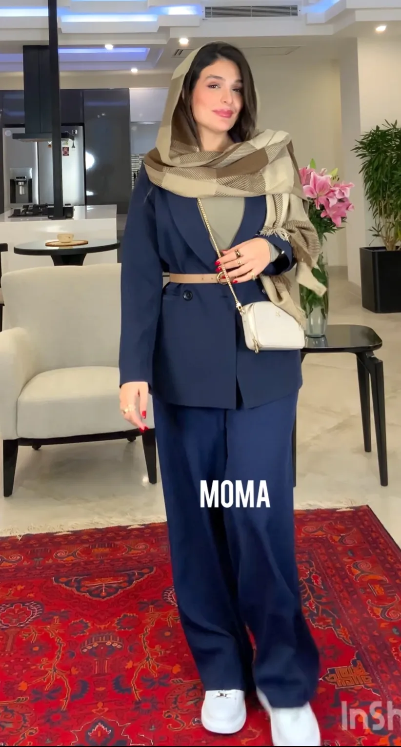 coat kelasik sormei مانتو کتی کوتاه سرمه ای