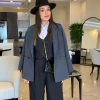 مانتو کتی مازاراتی 2 دکمه نوک مدادی مدل کلاسیک