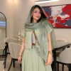 کراپ کت زیپ دار کرپ مازاراتی سبز ماچا مدل اکسیر