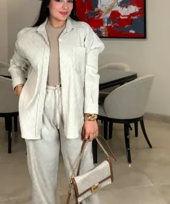 شومیز زنانه پلیسه کرم